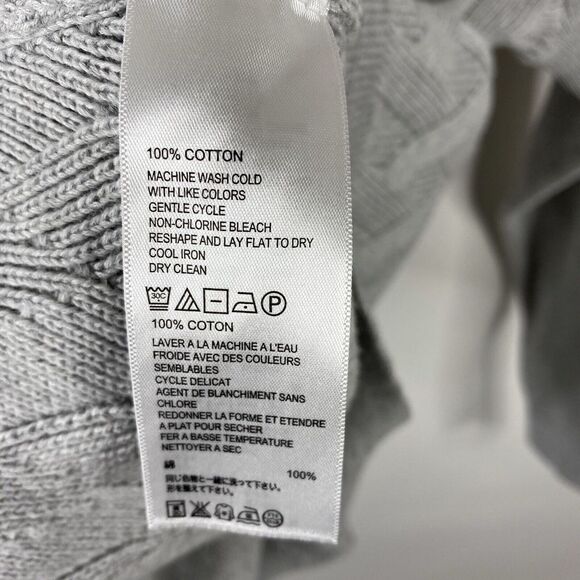 Tommy Bahama Sweater Size Large Mens Gray Silver Basket Weave Ocean Crest Crew - Picture 7 of 7